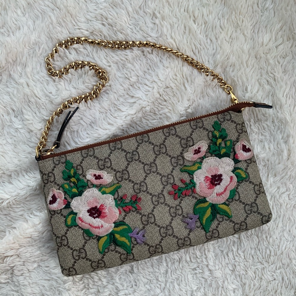 Gucci Exclusive Monogram Wristlet